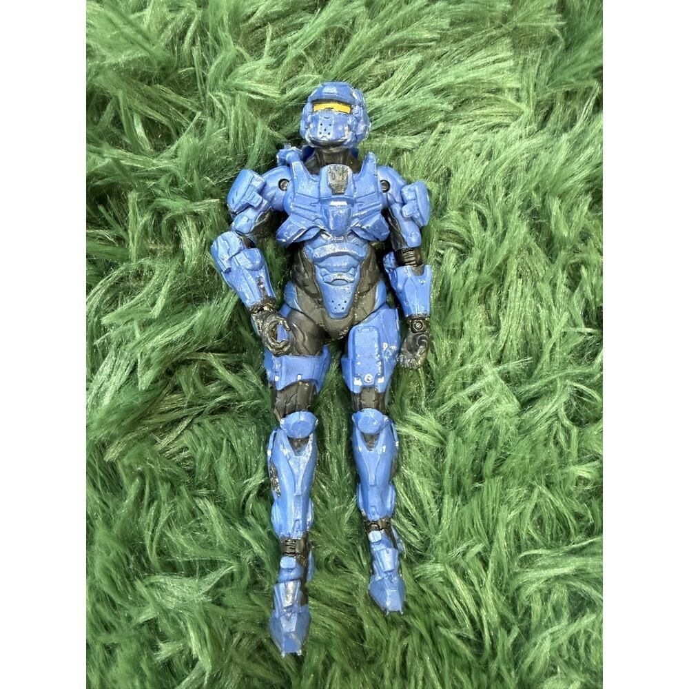 Halo Jazwares Spartan Collection Blue Spartan Action Figure 5.5" Used
